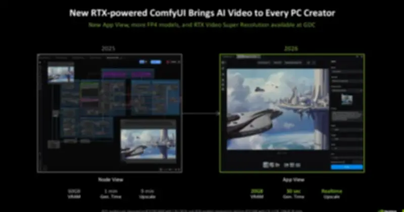 NVIDIA Cải Tiến ComfyUI: Tăng Tốc Tạo Video AI, Giảm VRAM Hiệu Quả