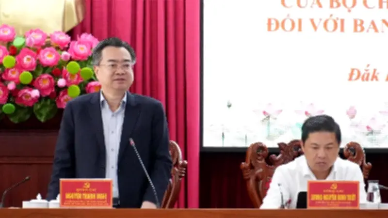 Đoàn kiểm tra Bộ Chính trị thông qua báo cáo giám sát Ban Thường vụ Tỉnh ủy Đắk Lắk