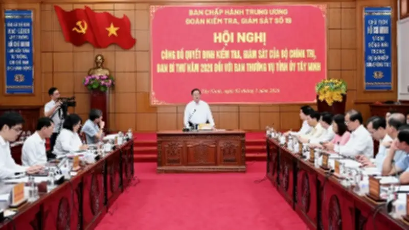 Đoàn Kiểm Tra Trung ương Giám Sát Công Tác Lãnh Đạo Tại Tây Ninh