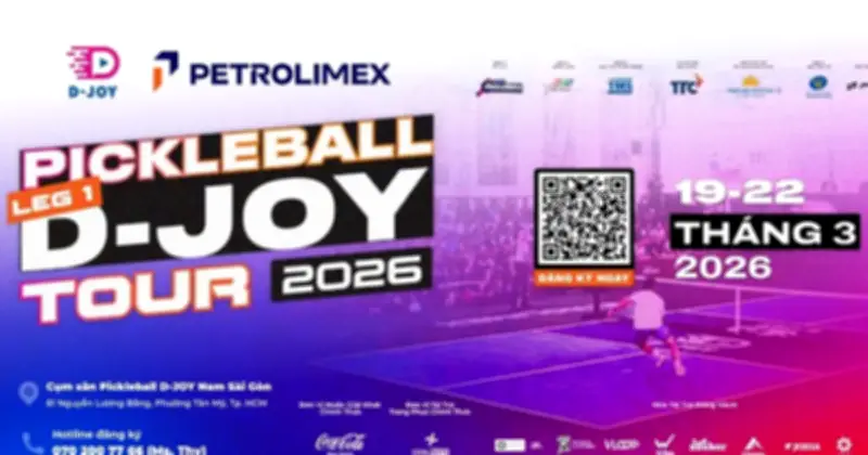 Petrolimex Tiếp Tục Đồng Hành Cùng Giải Pickleball D-Joy Tour 2026 Với Giải Thưởng Gần 3 Tỷ Đồng
