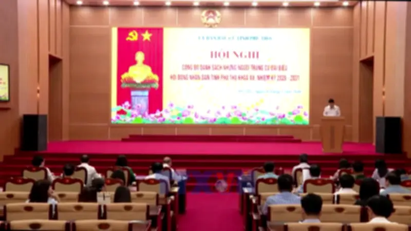 Phú Thọ công bố danh sách đại biểu trúng cử Hội đồng Nhân dân nhiệm kỳ mới