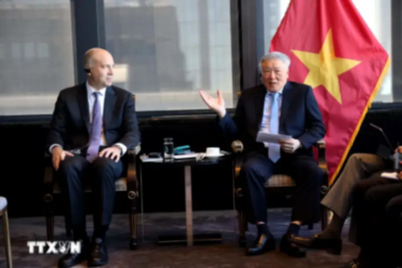 Phó Thủ tướng Nguyễn Hòa Bình tiếp lãnh đạo LHQ và các tập đoàn hàng đầu Hoa Kỳ