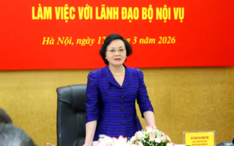 Phó Thủ tướng Phạm Thị Thanh Trà chỉ đạo Bộ Nội vụ đẩy mạnh cải cách và hoàn thiện thể chế