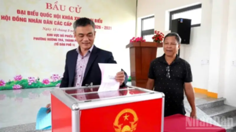 Phường Hương Trà Tổ Chức Diễn Tập Bầu Cử, Chuẩn Bị Sẵn Sàng Cho Ngày Bỏ Phiếu