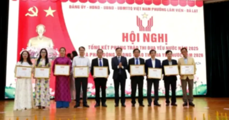 Phường Lâm Viên - Đà Lạt: Từ sáp nhập ổn định đến lan tỏa phong trào thi đua hiệu quả