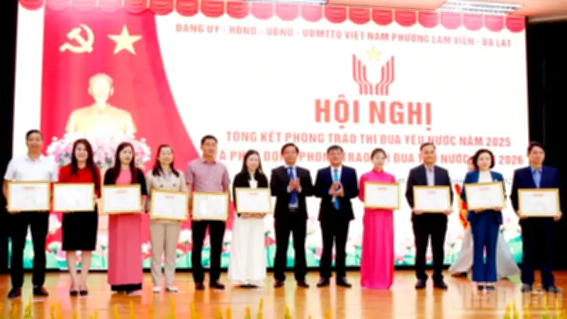 Phường Lâm Viên-Đà Lạt tổng kết thi đua 2025, phát động phong trào mới năm 2026