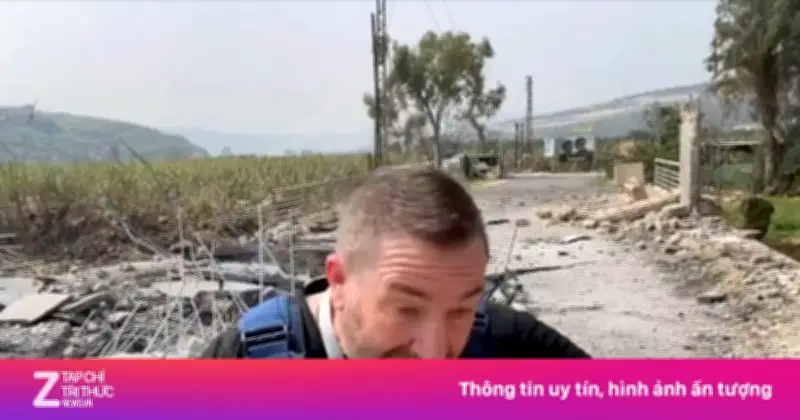 Phóng viên Nga suýt trúng tên lửa khi tác nghiệp tại Lebanon, cảnh quay gây sốc