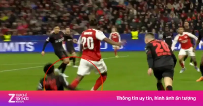 Quả phạt đền gây tranh cãi giúp Arsenal hòa Leverkusen tại Champions League