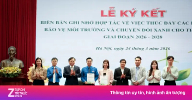 Quỹ Vì Tương Lai Xanh và Đoàn Thanh niên Bộ Nông nghiệp và Môi trường ký kết hợp tác giai đoạn 2026-2028