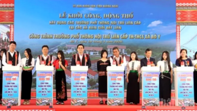 Quảng Ngãi đầu tư hơn 1.116 tỷ đồng xây 5 trường nội trú biên giới