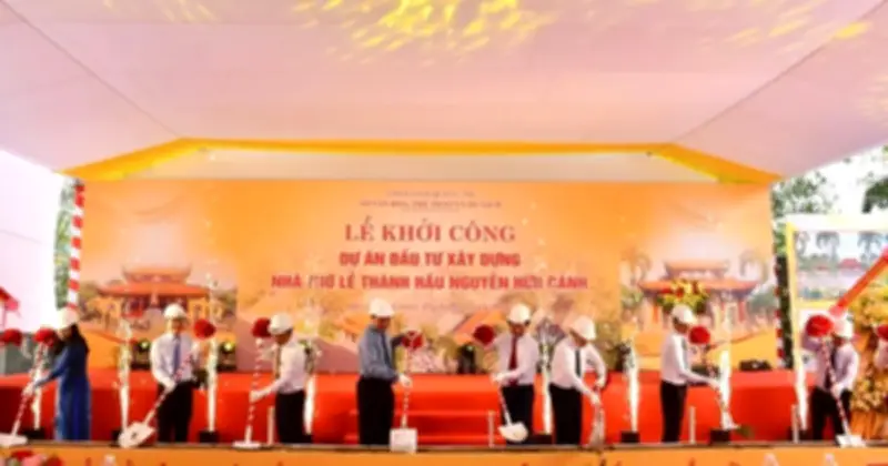 Quảng Trị khởi công xây dựng nhà thờ Lễ Thành hầu Nguyễn Hữu Cảnh với tổng đầu tư 45 tỉ đồng