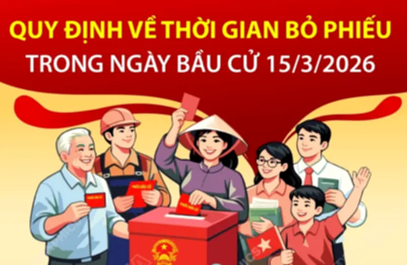 Quy định mới về thời gian bỏ phiếu trong ngày bầu cử tại Việt Nam