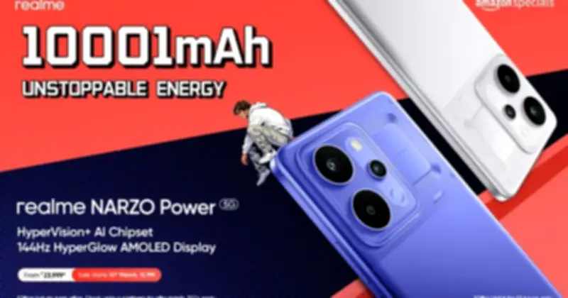 realme Narzo Power 5G ra mắt với pin 10.001mAh, giá từ 8 triệu đồng tại Ấn Độ