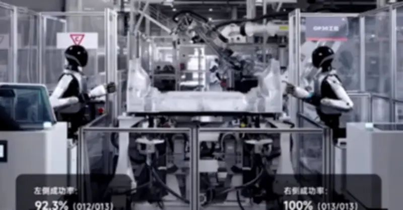 Robot hình người của Xiaomi làm việc 3 tiếng liên tục trong nhà máy xe điện