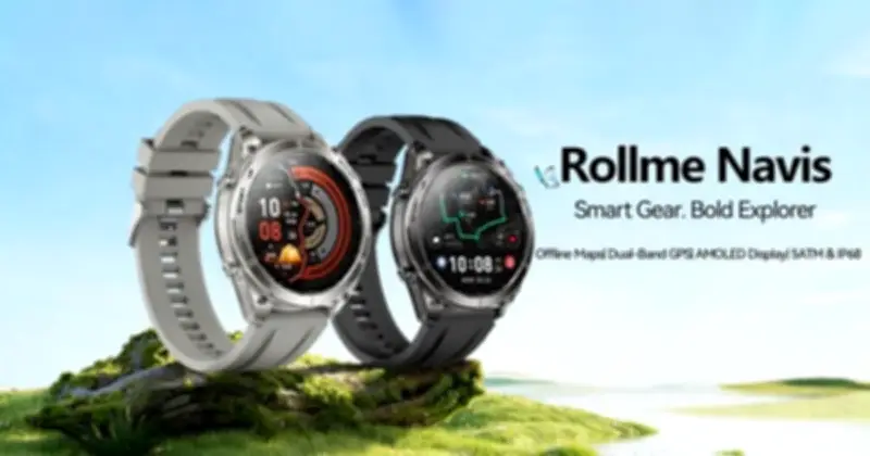 Rollme Navis ra mắt: Đồng hồ thông minh GPS kép, AI, pin 15-20 ngày, giá 2,1 triệu đồng