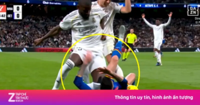 Rudiger gây phẫn nộ với hành vi chơi xấu, Real Madrid thảm bại trước Getafe