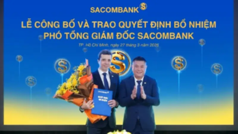 Sacombank Bổ Nhiệm Chuyên Gia Quốc Tế Loic Faussier, Thúc Đẩy Tái Cơ Cấu Và Tăng Trưởng Bền Vững