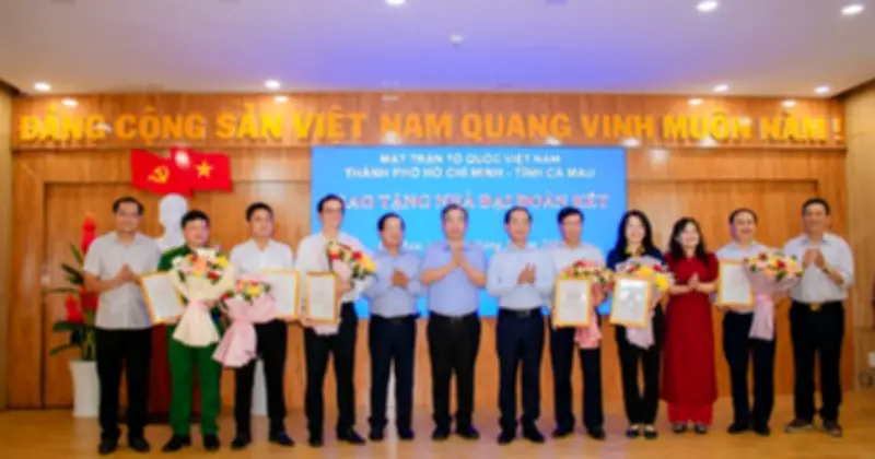 Saigontourist Group Trao Tặng 160 Triệu Đồng Xây Nhà Đại Đoàn Kết Tại Cà Mau