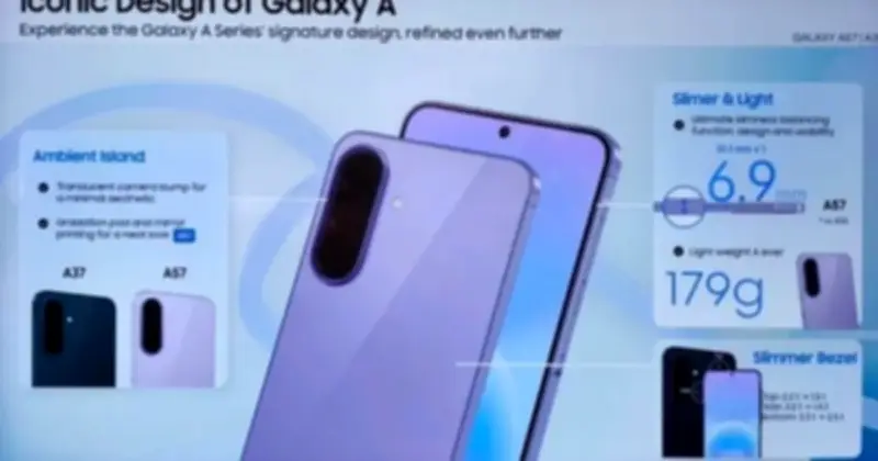 Samsung Galaxy A57 lộ diện: Thiết kế kim loại nguyên khối, chip Exynos 1680 và sạc nhanh 45W