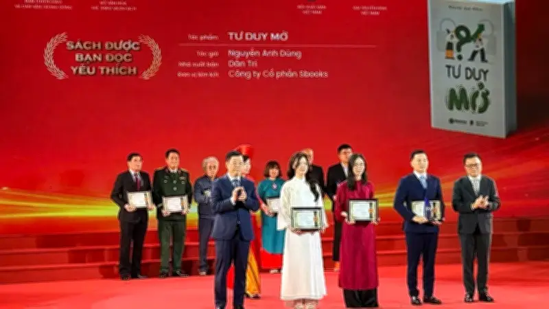 Sách 'Tư duy mở' đạt giải Quốc gia và bán hơn 1,4 triệu bản tại Việt Nam