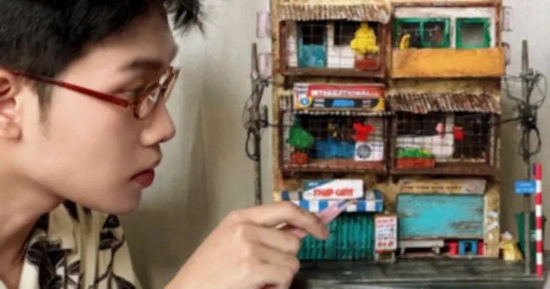 Sinh viên Sài Gòn biến vật liệu đơn giản thành mô hình kiến trúc tí hon đầy cảm xúc