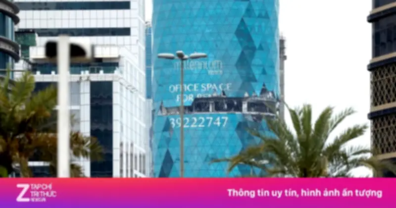 Tòa nhà tại thủ đô Bahrain bị trúng đạn không kích trong cuộc xung đột