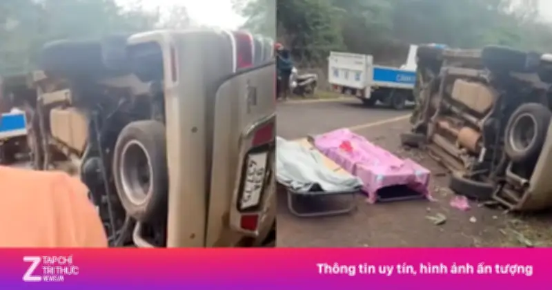 Tai nạn thương tâm ở Đồng Nai: Xe 7 chỗ lật ngang khi ôm cua, 2 người tử vong