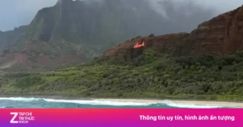 Tai nạn trực thăng du lịch tại Hawaii khiến 3 du khách thiệt mạng, 2 người bị thương nặng