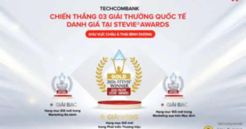 Techcombank Thắng Lớn Tại APAC Stevie Awards 2026 Với Ba Giải Thưởng Danh Giá