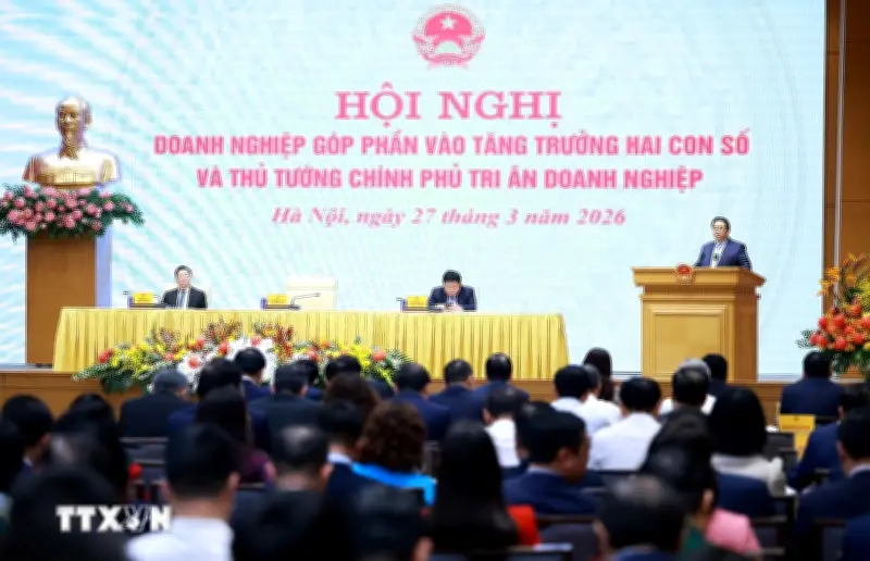 Thủ tướng chủ trì hội nghị doanh nghiệp góp phần vào tăng trưởng hai con số