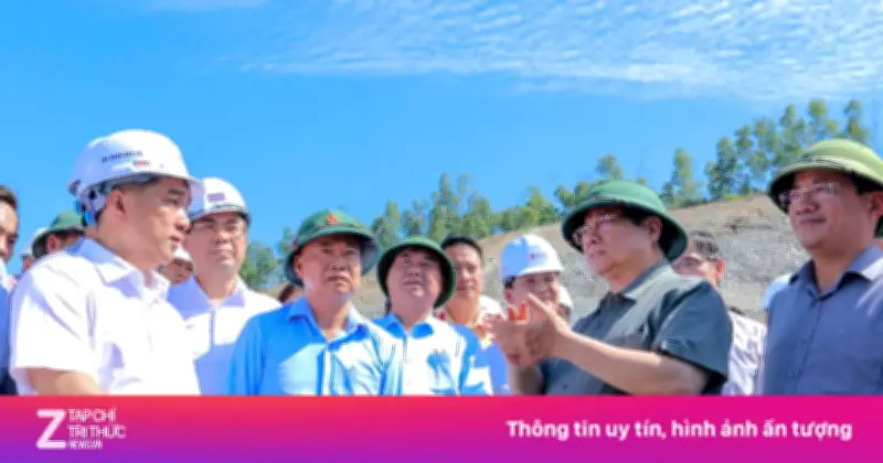 Thủ Tướng Kiểm Tra Tiến Độ Cao Tốc Quảng Ngãi - Hoài Nhơn, Nhấn Mạnh An Toàn Và Hiệu Quả