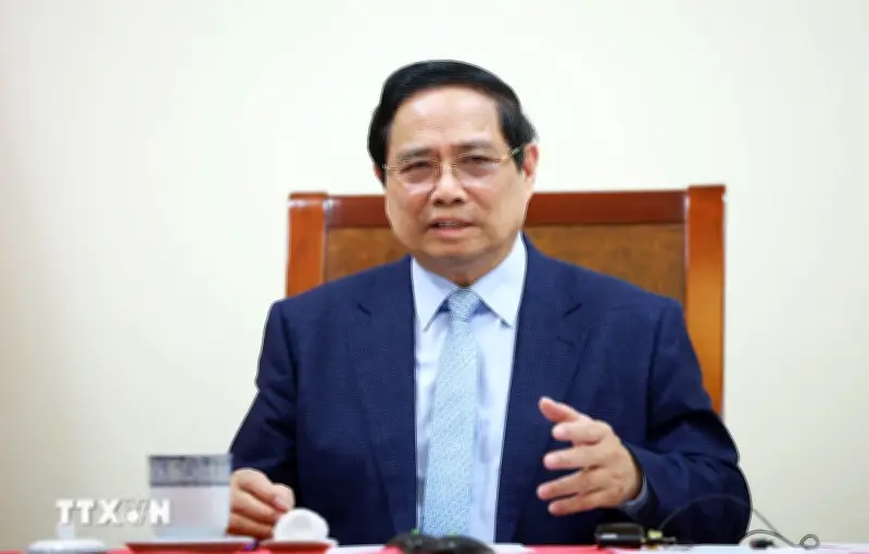 Thủ tướng Phạm Minh Chính hội đàm với Thủ tướng Qatar Sheikh Mohammed bin Abdulrahman bin Jassim Al Thani