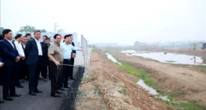 Thủ tướng Phạm Minh Chính kiểm tra tiến độ dự án sân bay Gia Bình và đường Vành đai 4