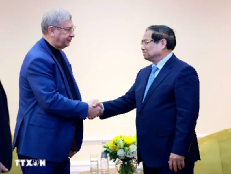 Thủ tướng Phạm Minh Chính tiếp Chủ tịch Công ty Cổ phần Đại chúng AFK Sistema