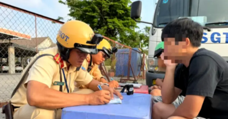 Thanh niên chạy xe máy ngược chiều trên Quốc lộ ở TP.HCM, cãi cự với CSGT