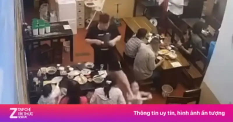 Thanh niên dã man đập bé gái chạy scooter trước quán ăn, dư luận phẫn nộ