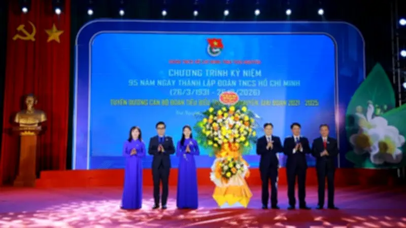 Thái Nguyên tuyên dương 60 cán bộ Đoàn tiêu biểu nhân kỷ niệm 95 năm thành lập