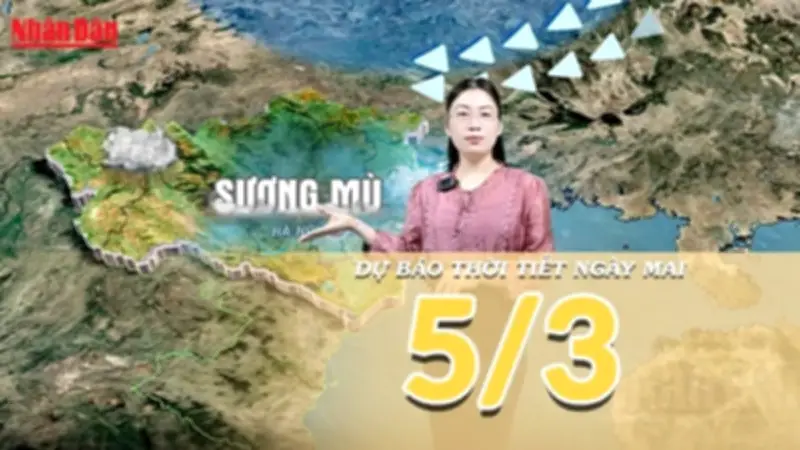 Thời tiết Bắc Bộ ấm dần, miền Trung mưa thu hẹp, biển ổn định