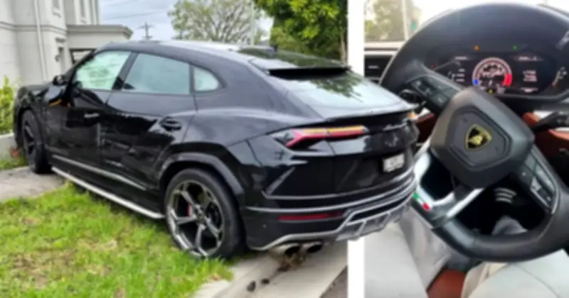 Thiếu niên 16 tuổi trộm Lamborghini Urus, bị truy đuổi bằng trực thăng và đâm nát xe