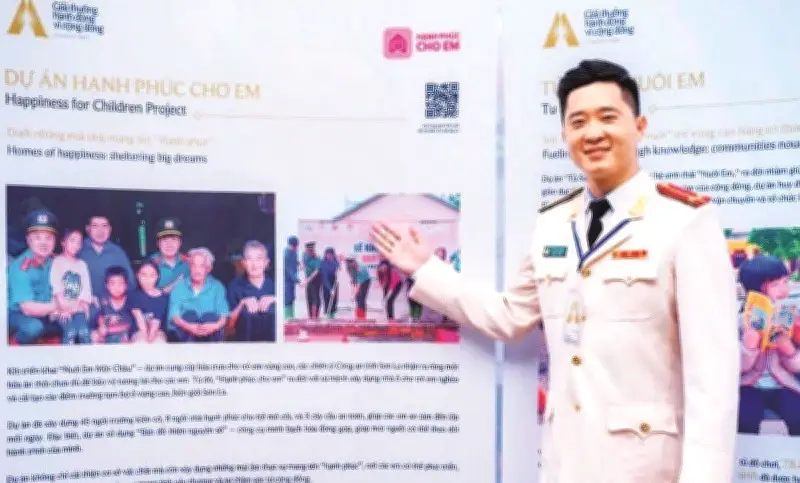 Thượng úy Lê Cao Thiên: Từ học viên an ninh đến người lan tỏa điều tốt đẹp