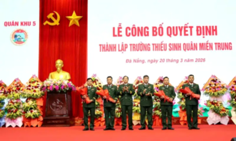 Thành lập Trường Thiếu sinh quân miền Trung, đào tạo cán bộ quân đội tương lai