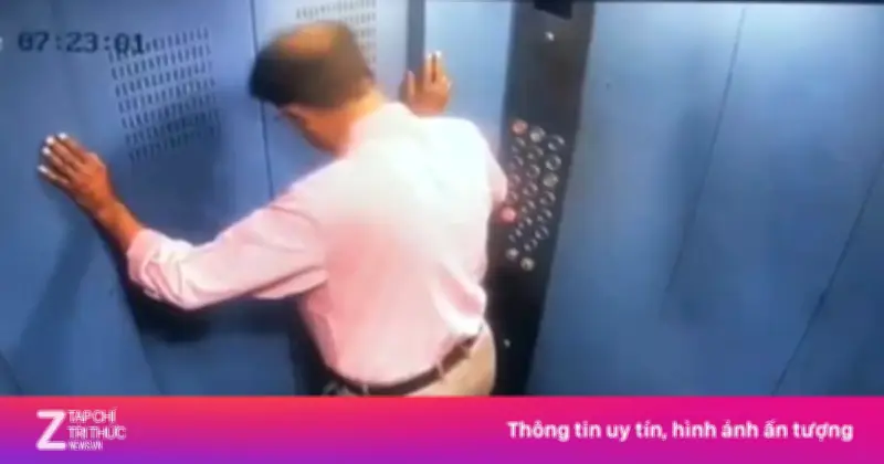Thoát chết trong gang tấc: Người đàn ông suýt bị thang máy nghiến nát