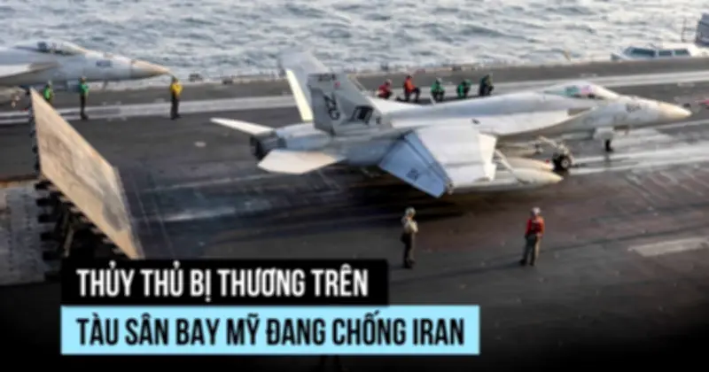 Thủy thủ Mỹ bị thương trên tàu sân bay, ông Trump nói 101 tên lửa Iran bị bắn hạ