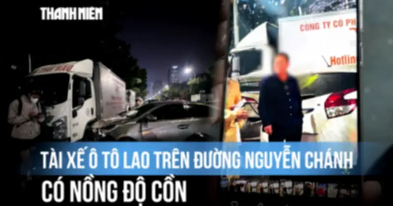 Tài xế say rượu gây tai nạn liên hoàn ở Hà Nội, 3 người bị thương