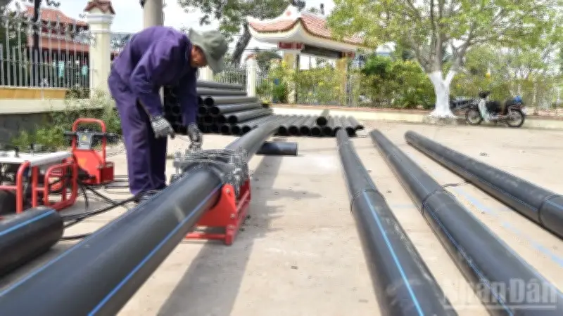 Tiền Giang và Đồng Tháp triển khai 19 giếng dự phòng đảm bảo nước sinh hoạt mùa khô 2026