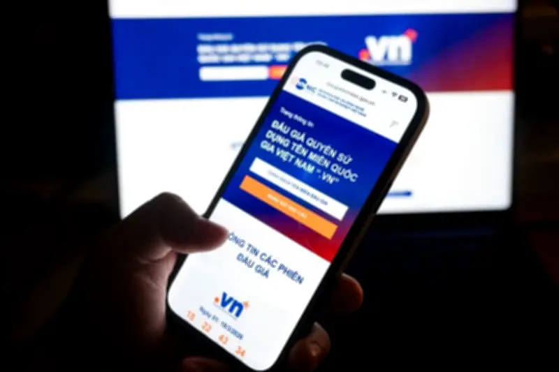 Tên miền cấp 2 '2 ký tự .vn' được đấu giá kỷ lục 217 triệu đồng