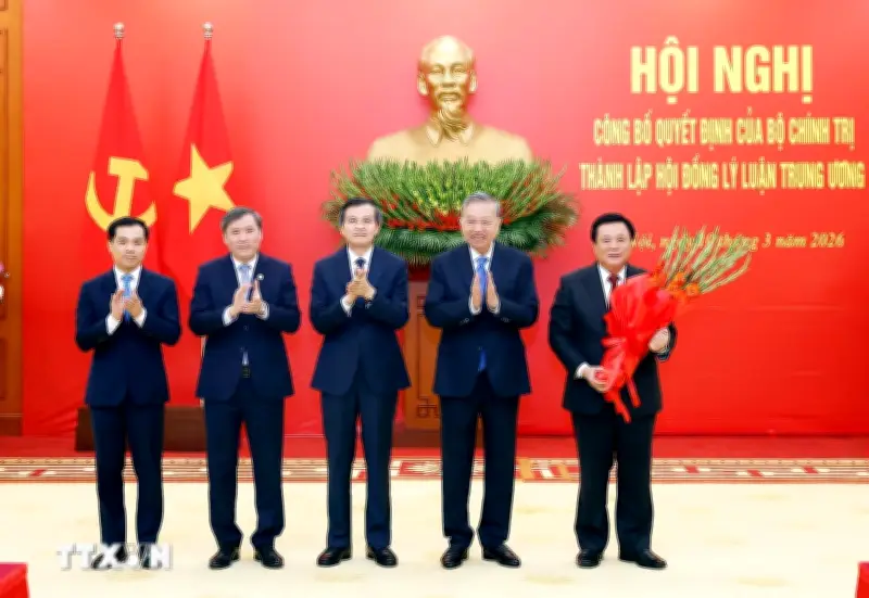 Tổng Bí thư dự Hội nghị công bố thành lập Hội đồng Lý luận Trung ương nhiệm kỳ 2026-2031