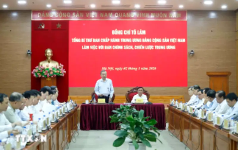 Tổng Bí thư Tô Lâm làm việc với Ban Chính sách Chiến lược Trung ương