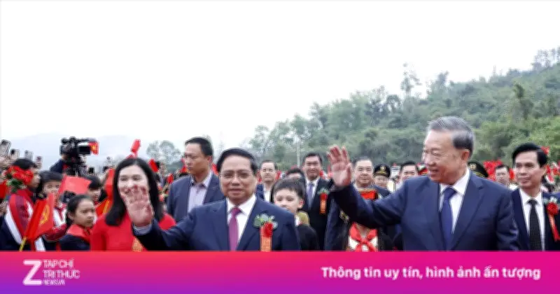 Tổng Bí thư Tô Lâm và Thủ tướng Phạm Minh Chính dự khởi công đồng loạt trường nội trú biên giới