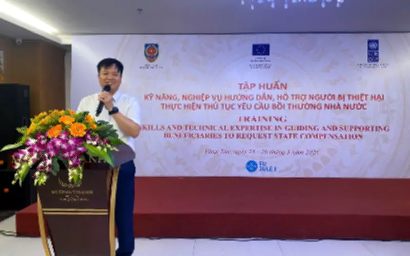 Tập huấn hỗ trợ người bị thiệt hại thực hiện thủ tục bồi thường nhà nước